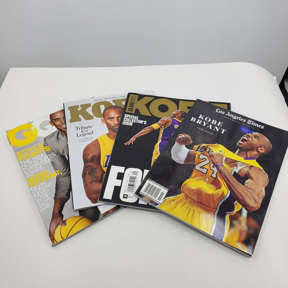 Kobe Bryant Magazine Lot LA Times Slam GQ Life Style Lakers Commemorative Issues